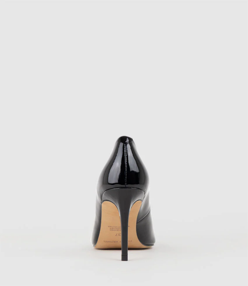 AISHA85 Pointed Pump in Black Patent - Image 4