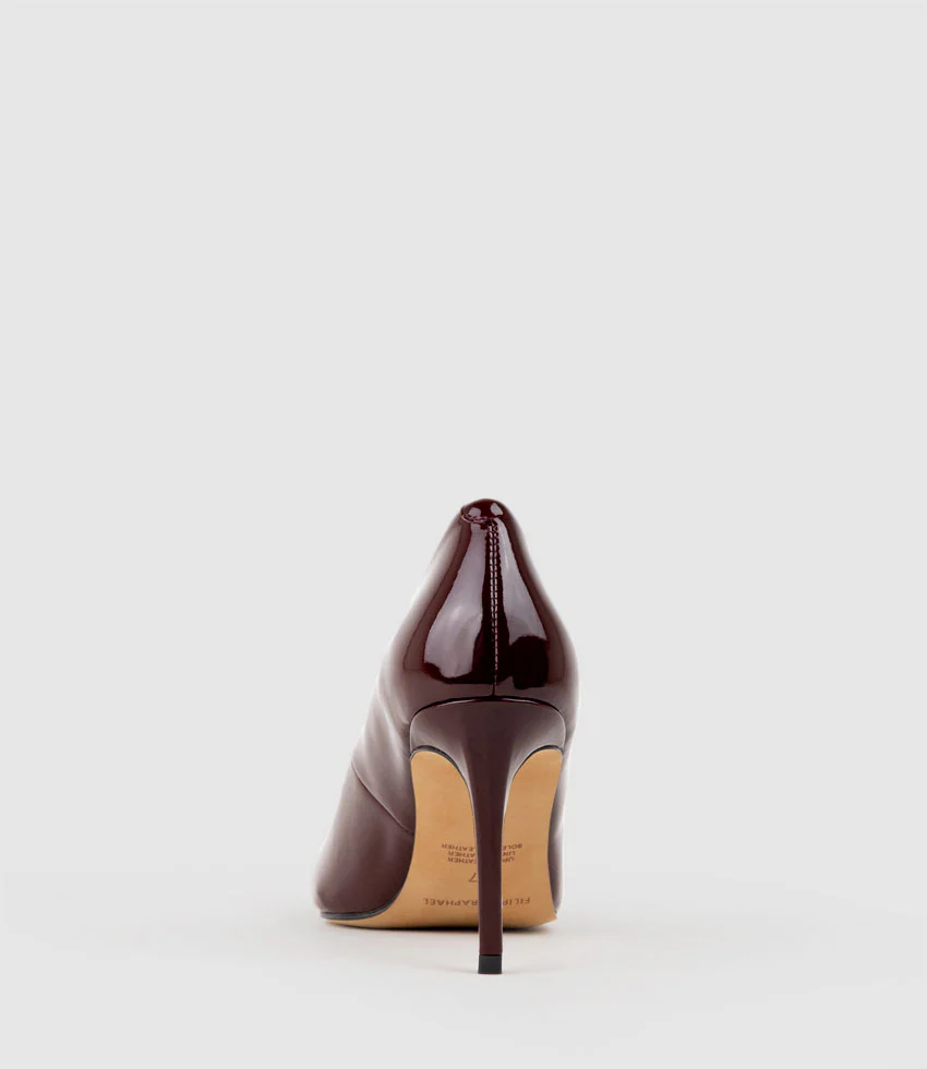 AISHA85 Pointed Pump in Wine Patent - Image 5