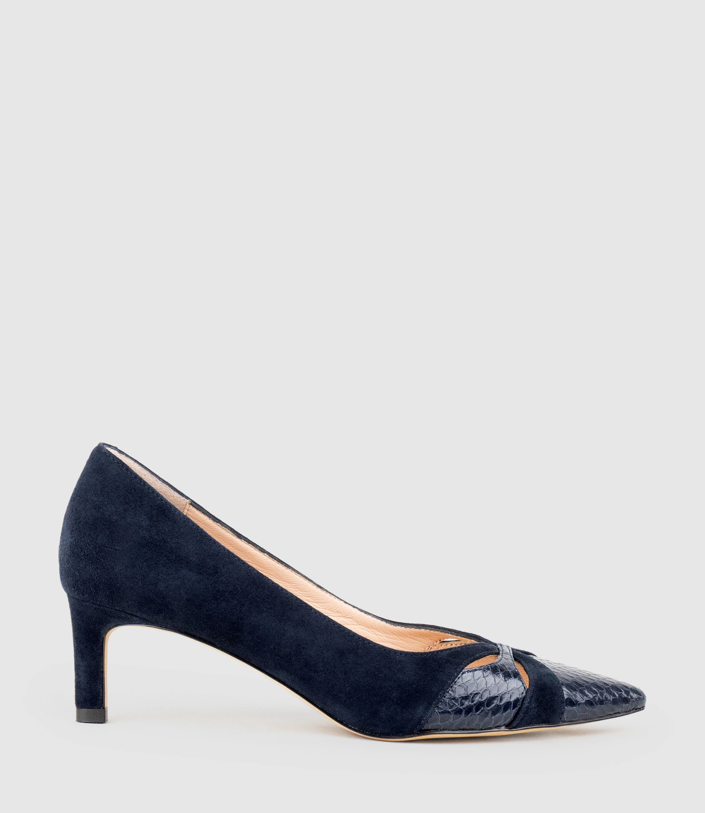 ALIRA55 Snake Combination Pump in Ink Suede Combination