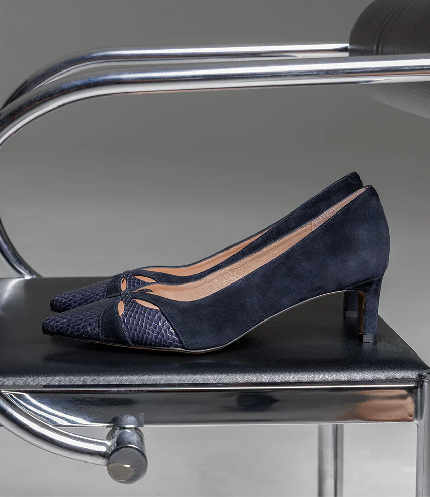 ALIRA55 Snake Combination Pump in Ink Suede Combination - Image 2