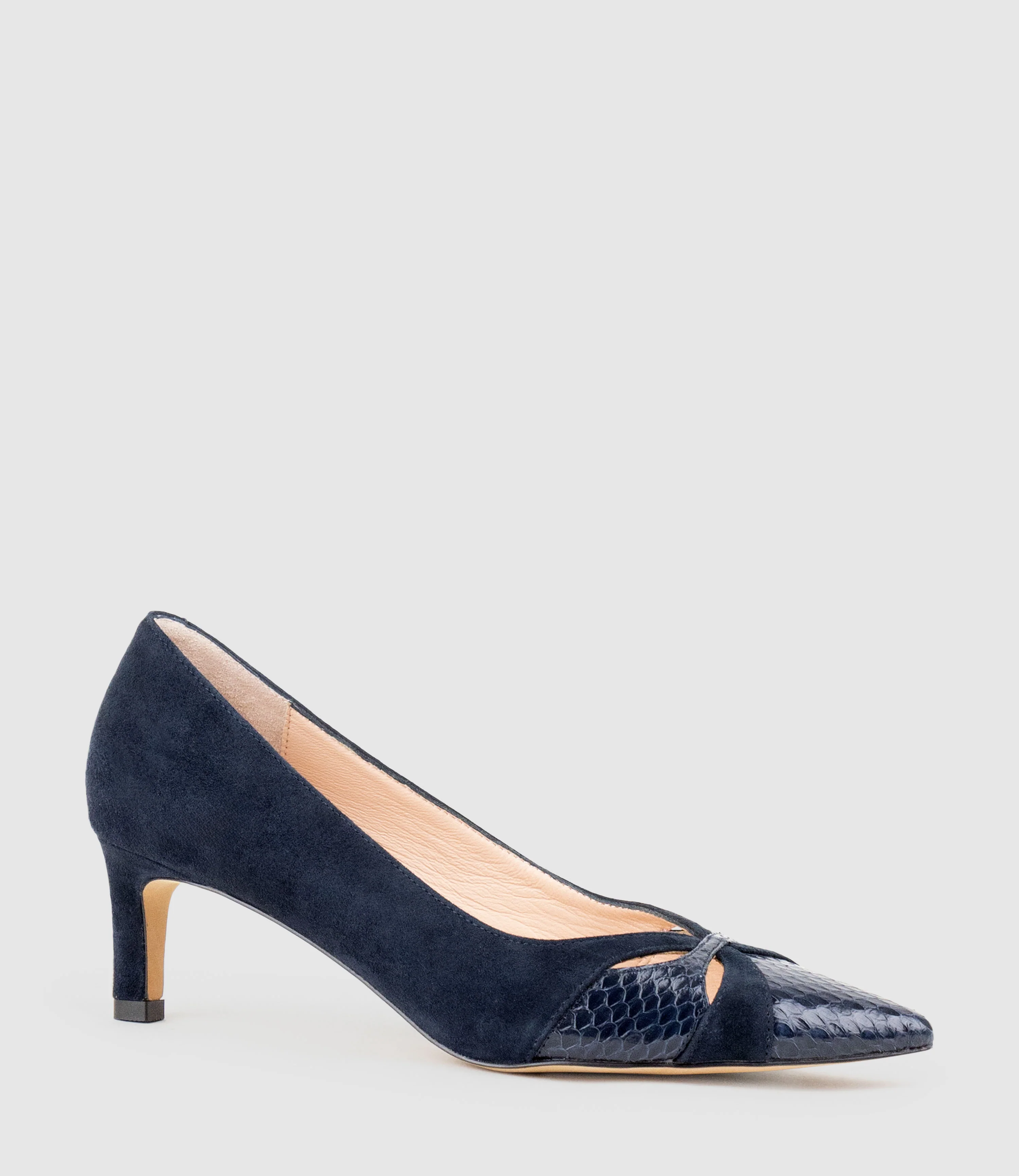 ALIRA55 Snake Combination Pump in Ink Suede Combination - Image 3