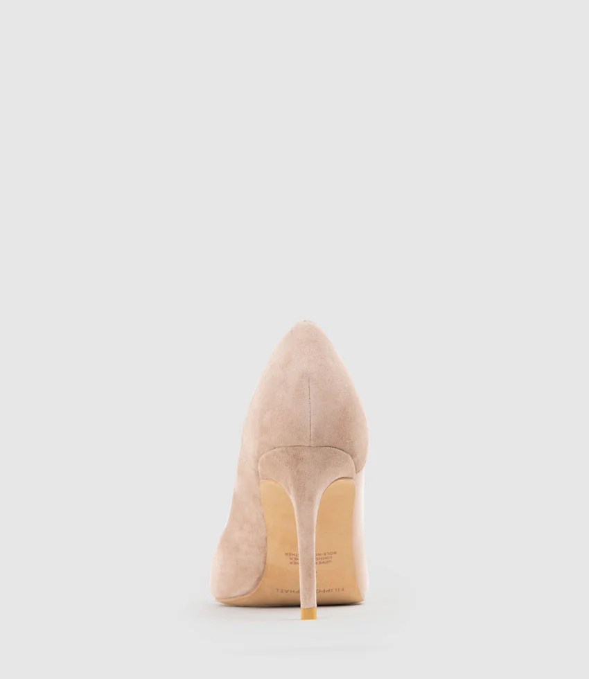 ATIYA85 Mixed Material Pump in Nude Suede - Image 3