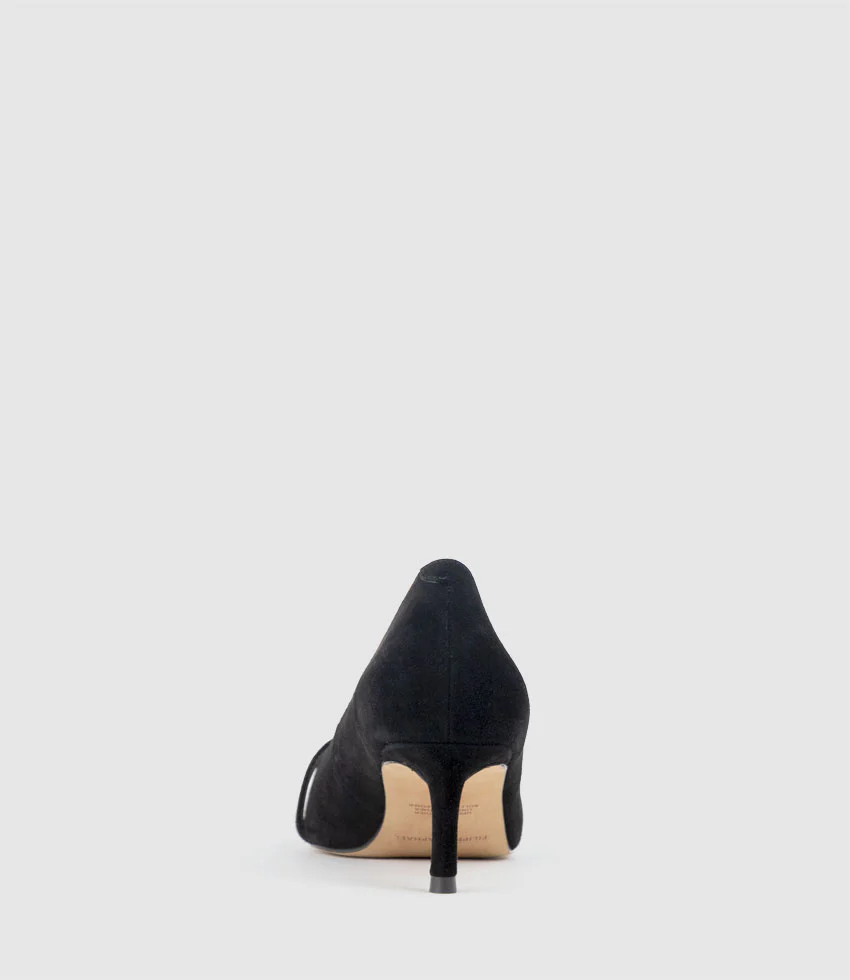 AVERE55 Choked Pump in Black Suede - Image 4
