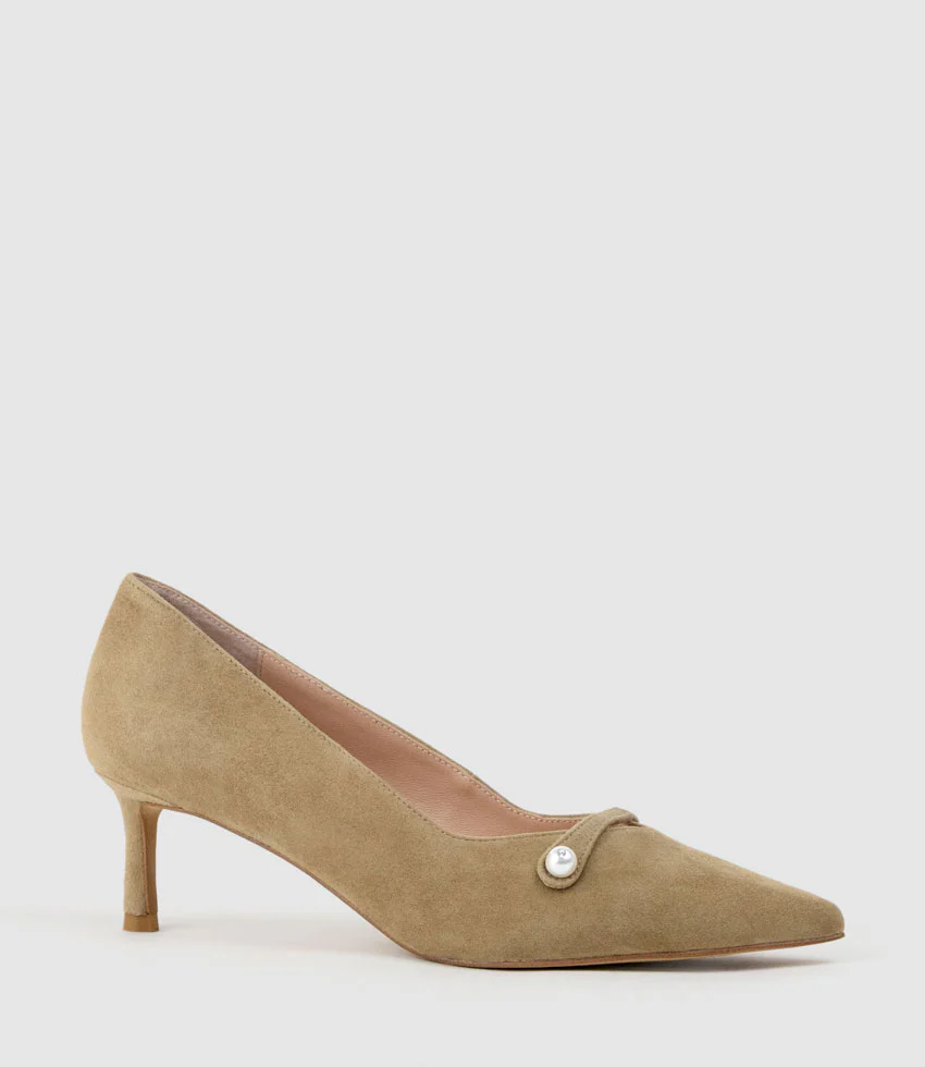 AVERE55 Choked Pump in Cashew Suede - Image 2