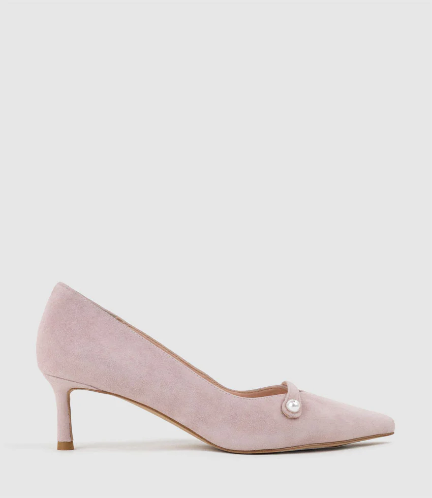 AVERE55 Choked Pump in Petal Suede