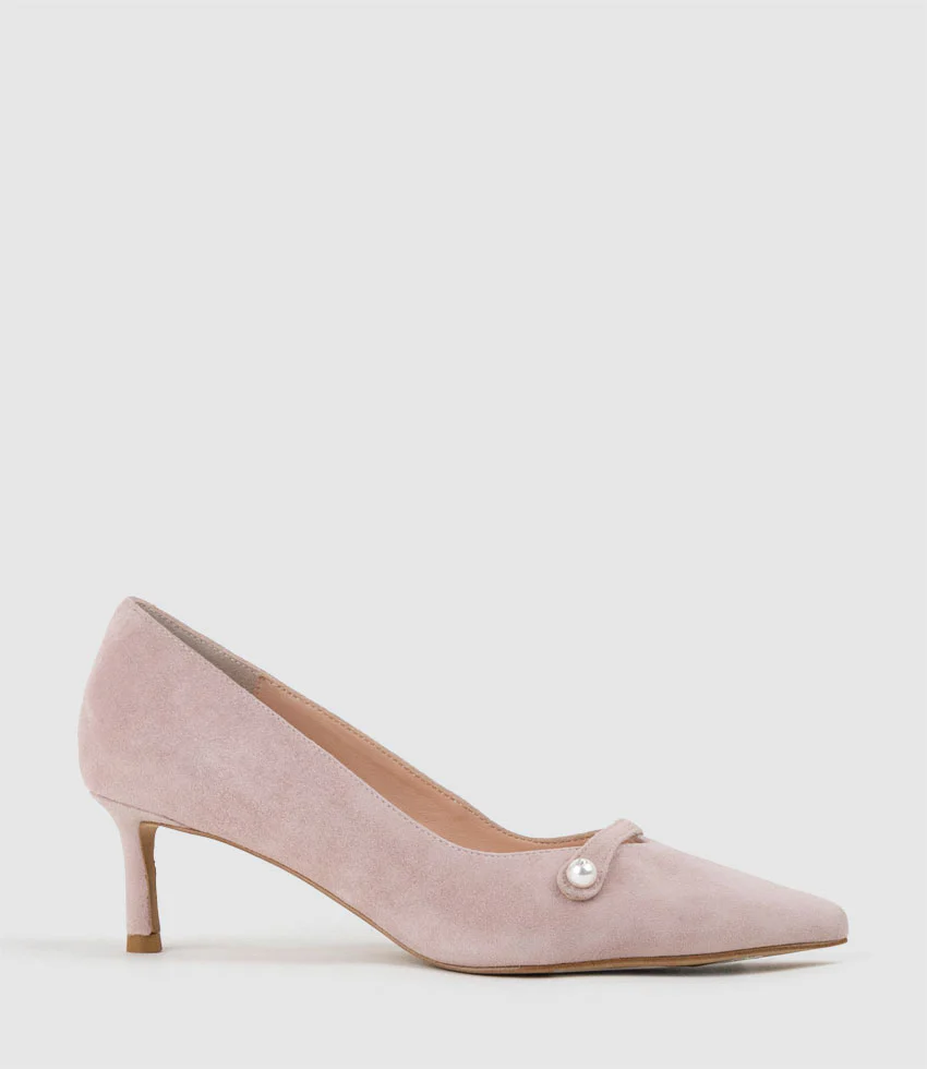 AVERE55 Choked Pump in Petal Suede - Image 3