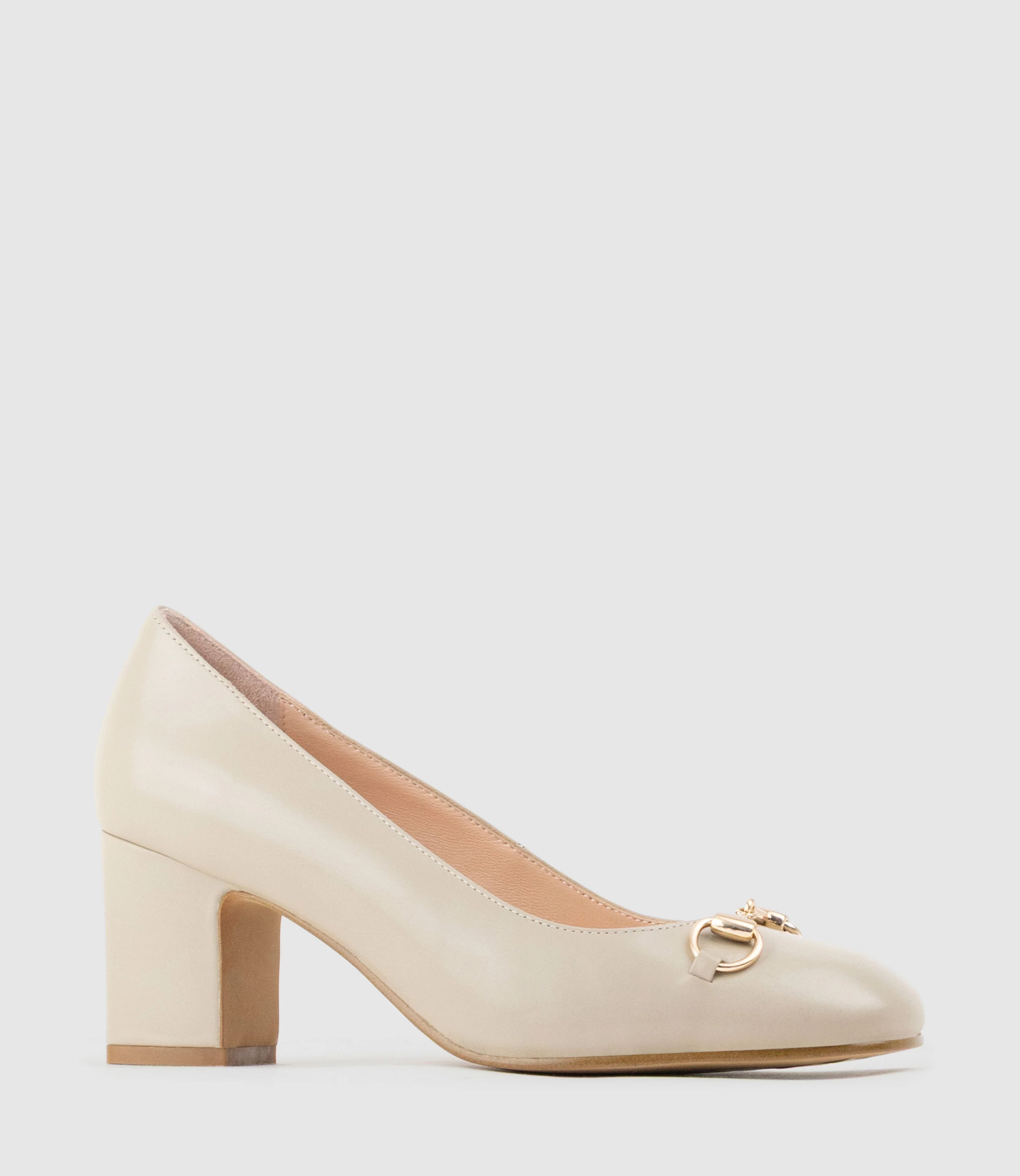 CHANELLE65 Pump with Trim in Ash Calf - Image 2
