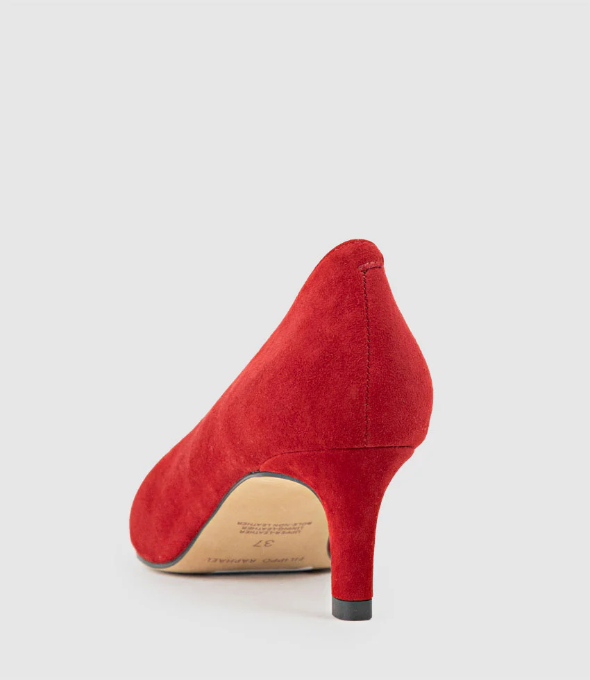 COSETTE55 Choked Up Pump in Cherry Suede - Image 4