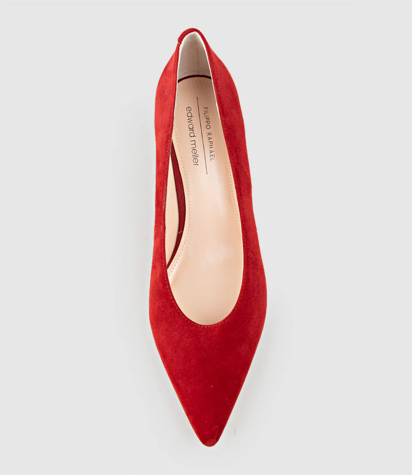 COSETTE55 Choked Up Pump in Cherry Suede - Image 5