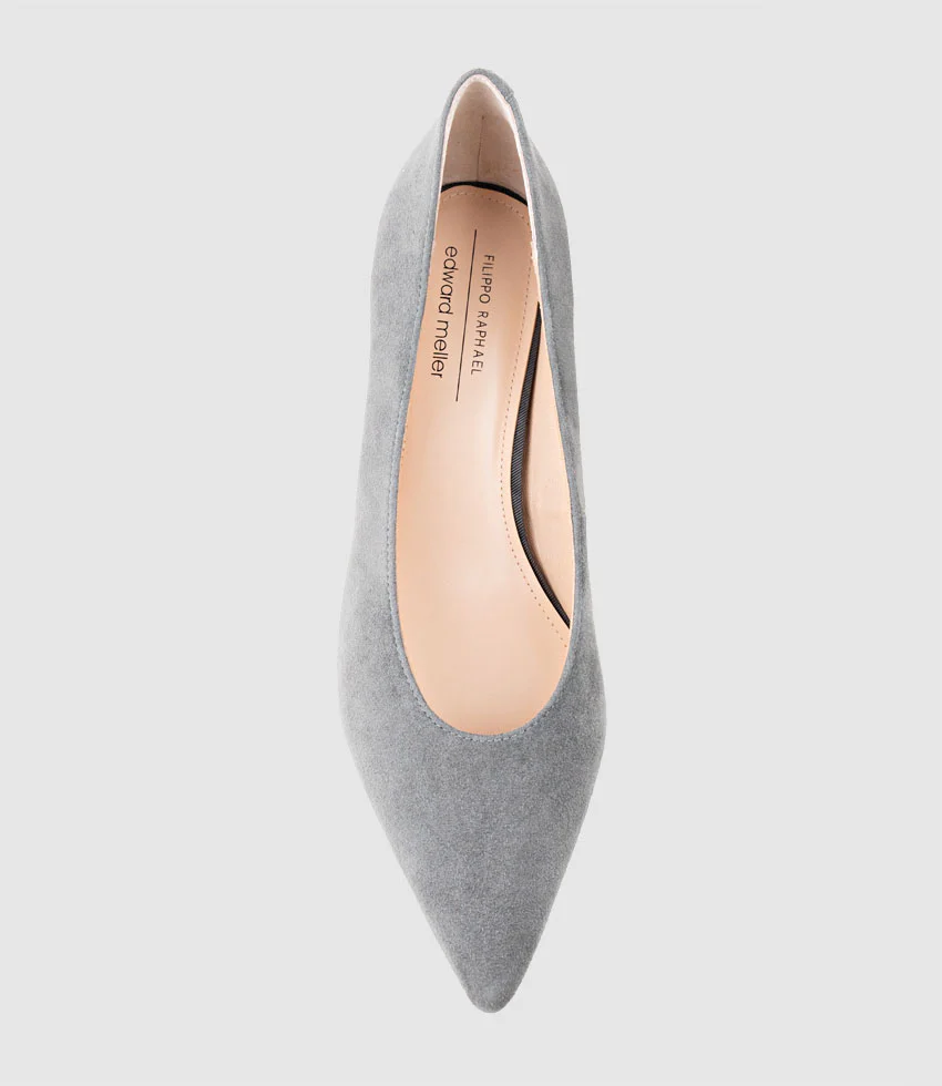 COSETTE55 Choked Up Pump in Grey Suede - Image 4