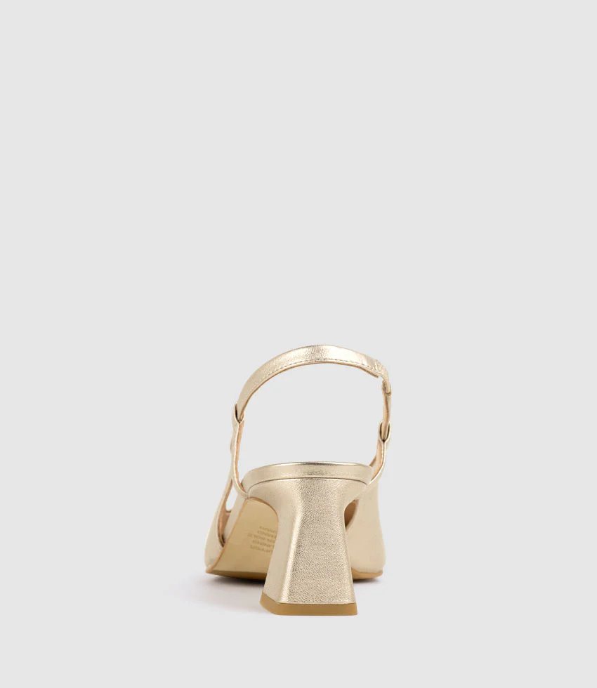 DORINDA70 Block Heel Slingback in Rosegold - Image 3