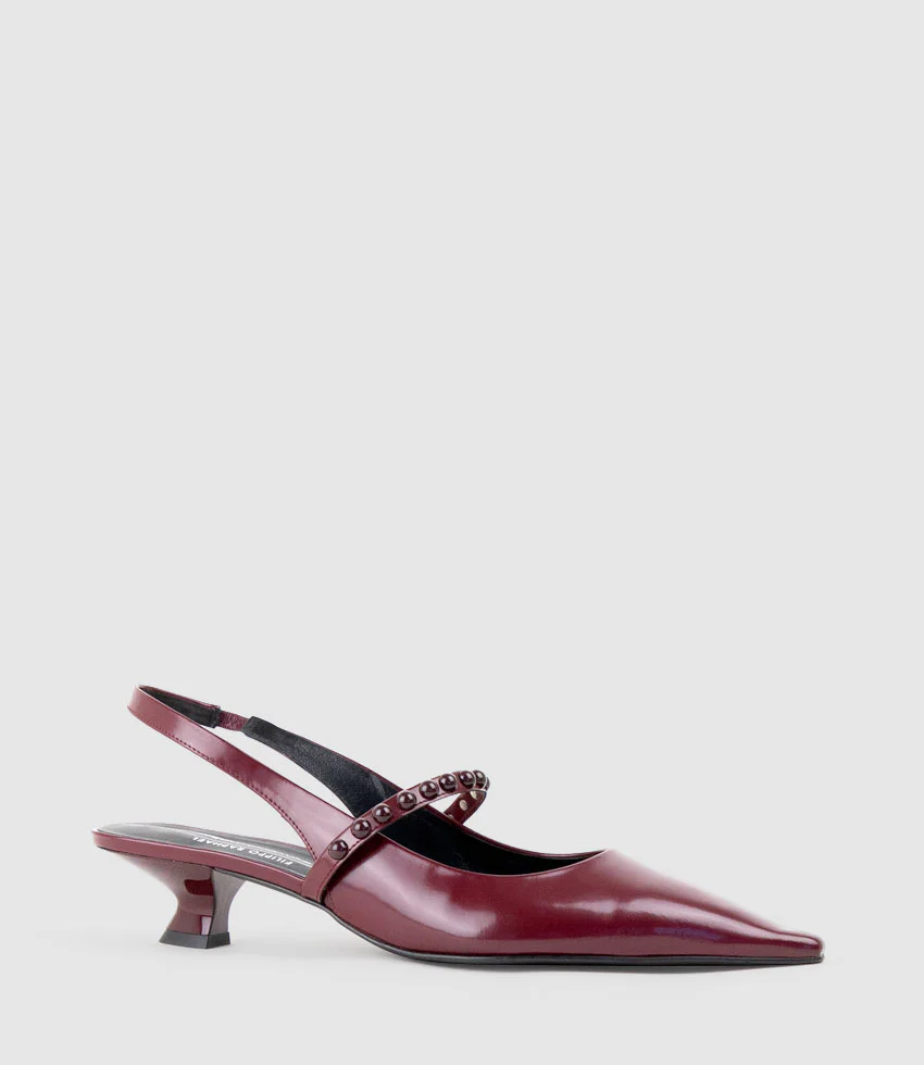 DUFFY30 Slingback Maryjane in Burgundy - Image 3