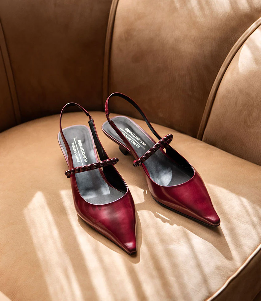 DUFFY30 Slingback Maryjane in Burgundy - Image 4