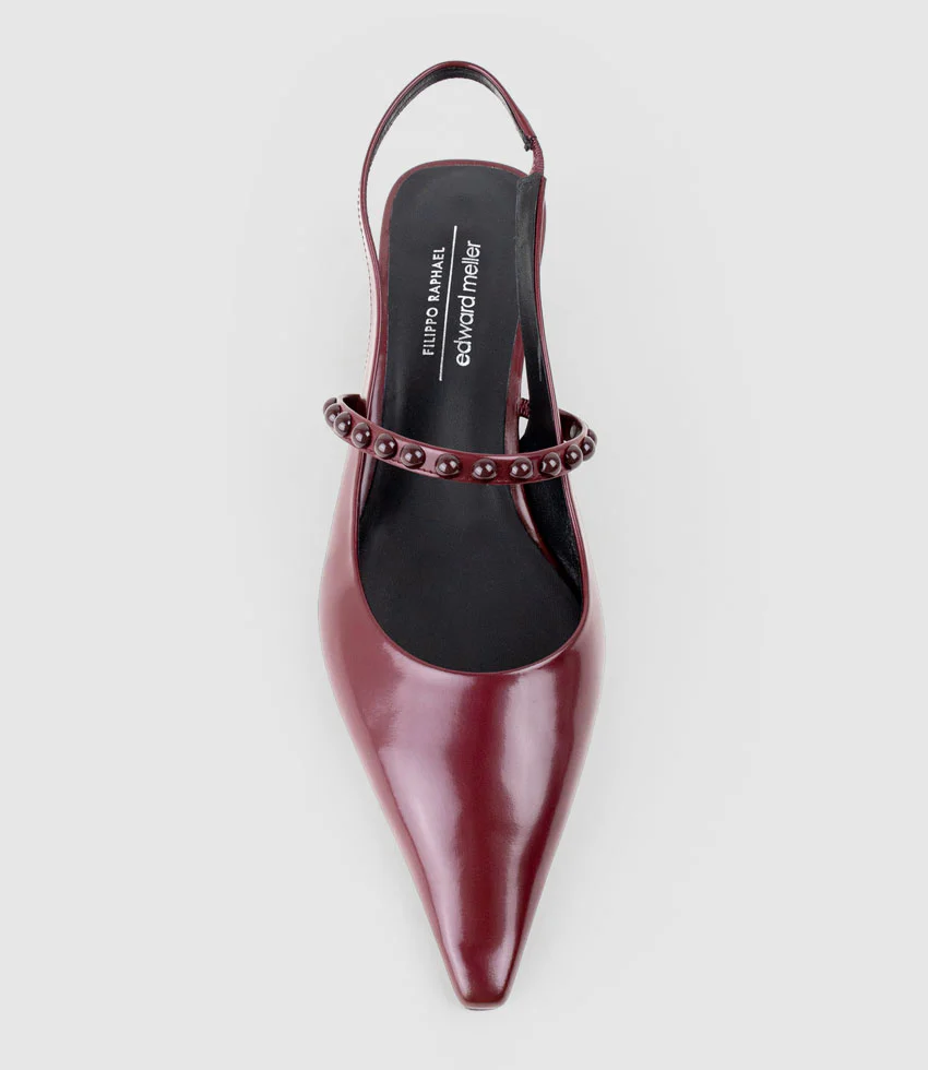 DUFFY30 Slingback Maryjane in Burgundy - Image 6