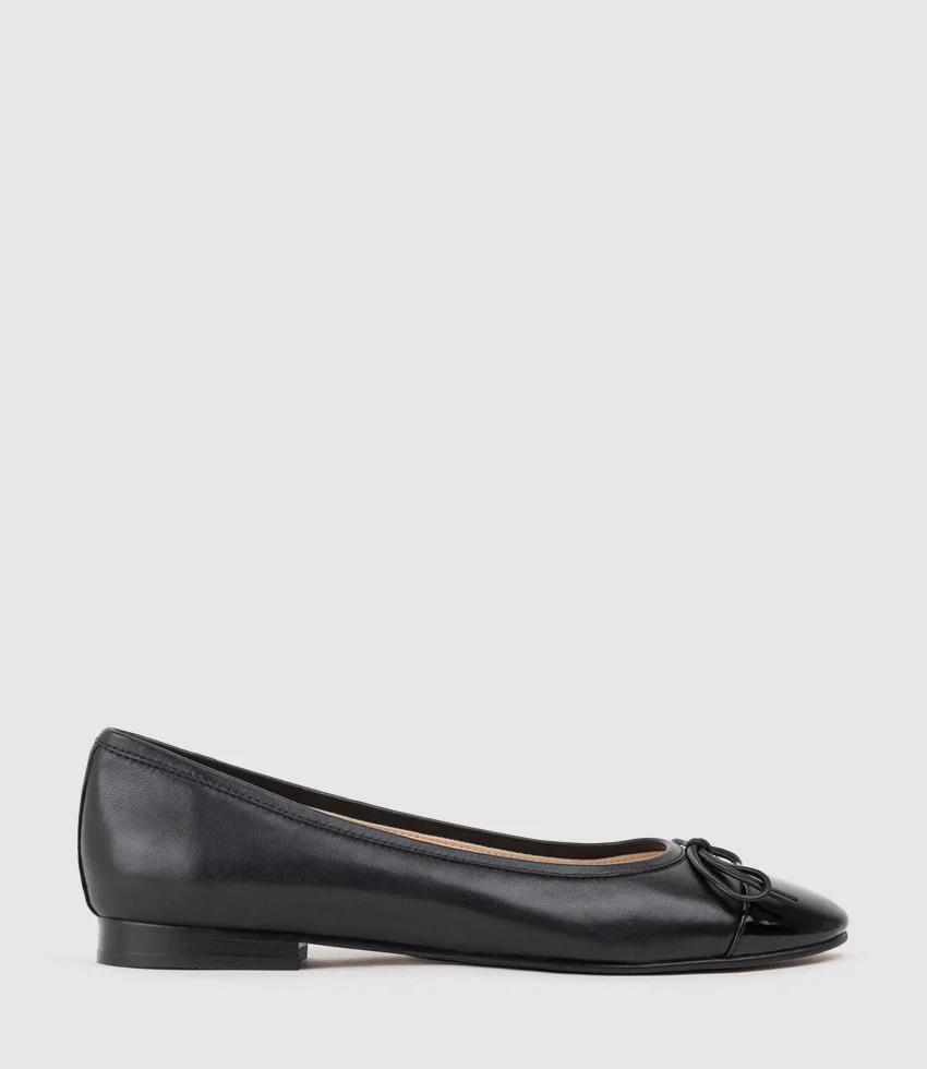 EASTON Cap Toe Ballet in Black