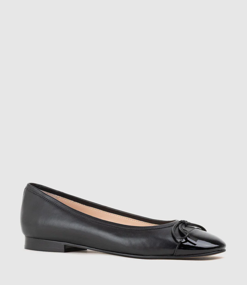 EASTON Cap Toe Ballet in Black - Image 2