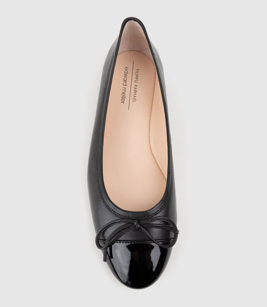 EASTON Cap Toe Ballet in Black - Image 4