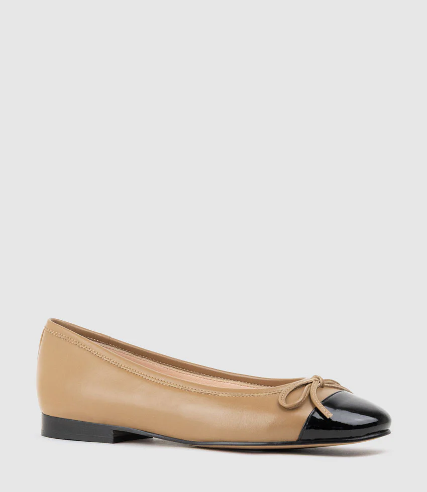 EASTON Cap Toe Ballet in Latte - Image 3