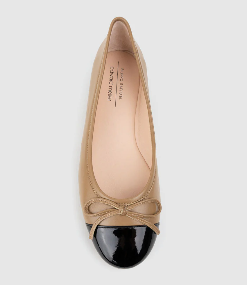 EASTON Cap Toe Ballet in Latte - Image 5