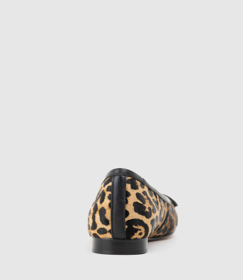 EASTON Cap Toe Ballet in Leopard Calf Hair - Image 4