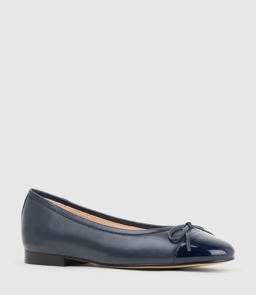 EASTON Cap Toe Ballet in Navy - Image 2