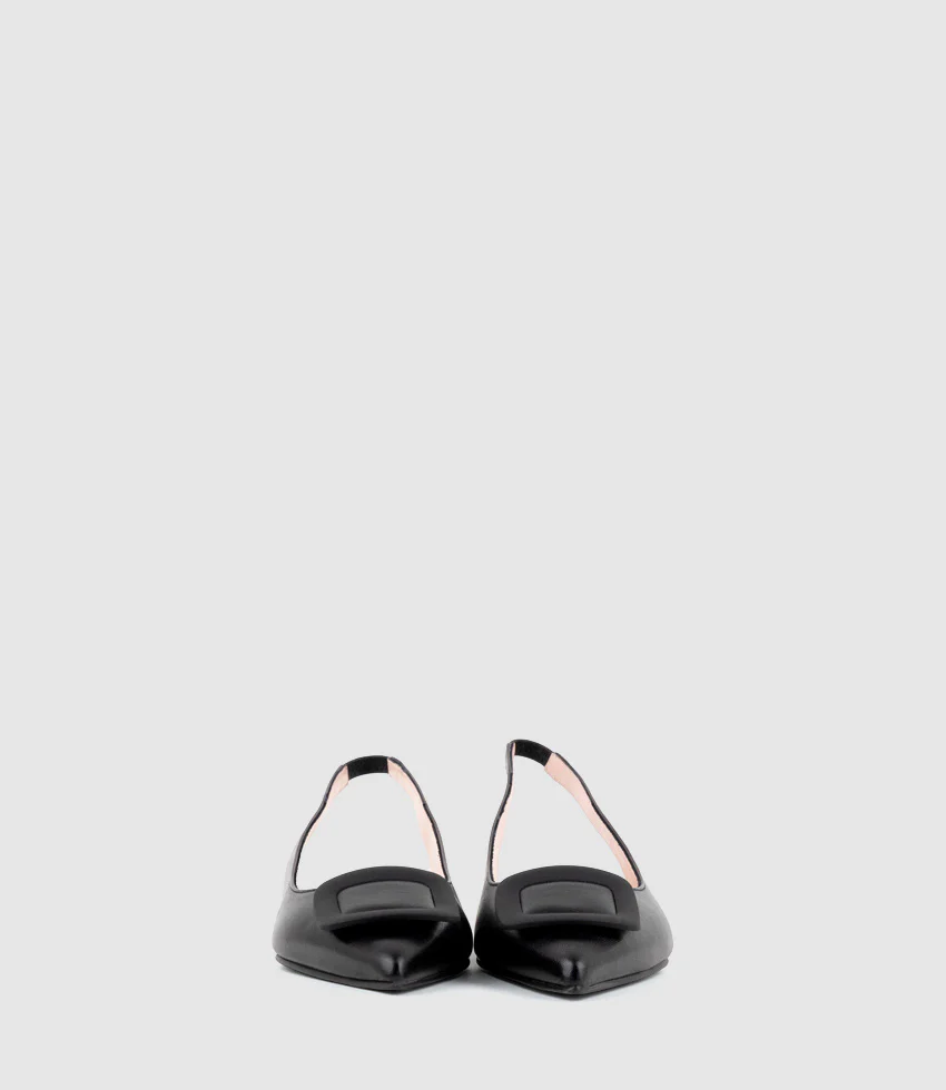 ELIZA Slingback with Hardware in Black - Image 4