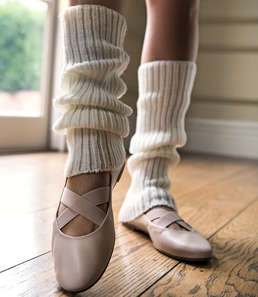 EMALINE Crossover Elastic Ballet in Nude - Image 2