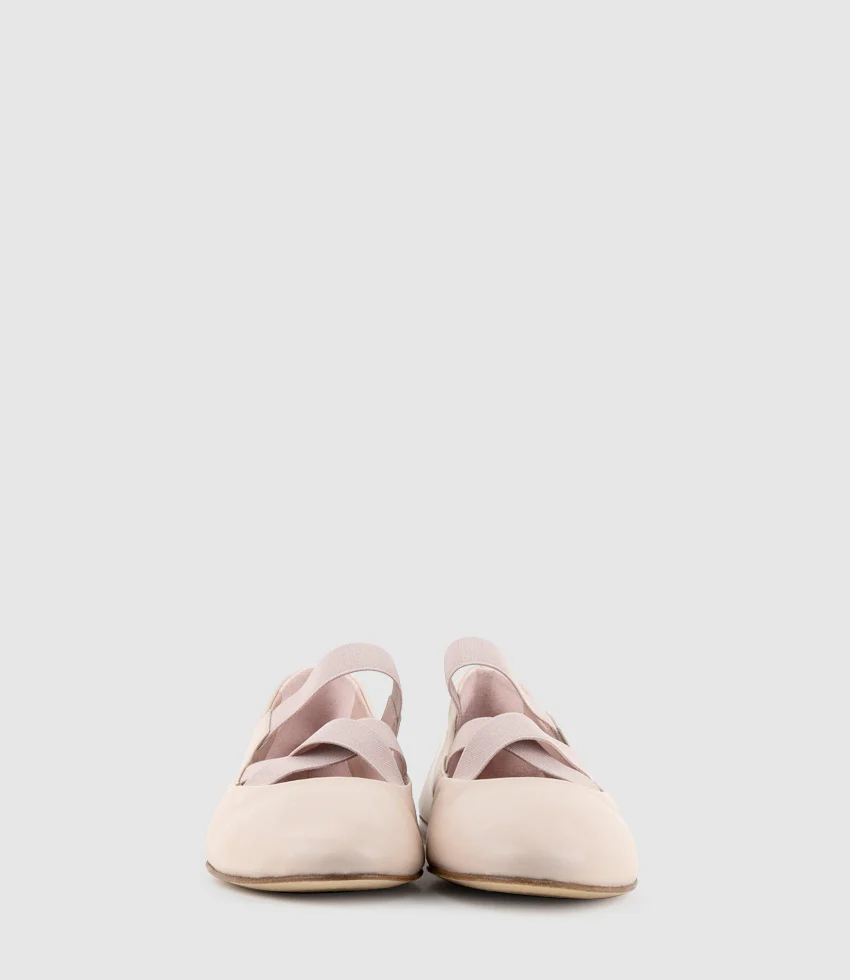 EMALINE Crossover Elastic Ballet in Nude - Image 6