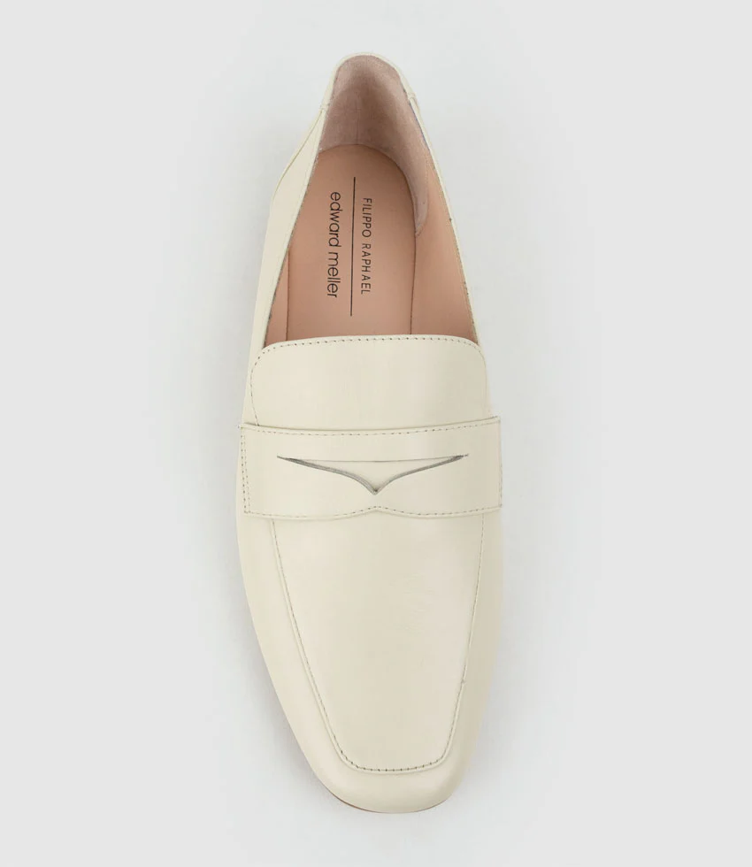 FAXON Loafer in Offwhite Calf - Image 4