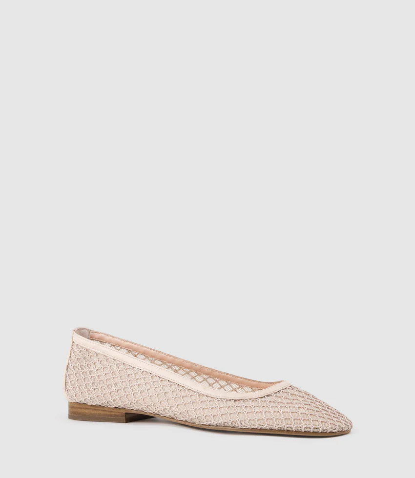 FIORA Bold Mesh Ballet in Beige - Image 2