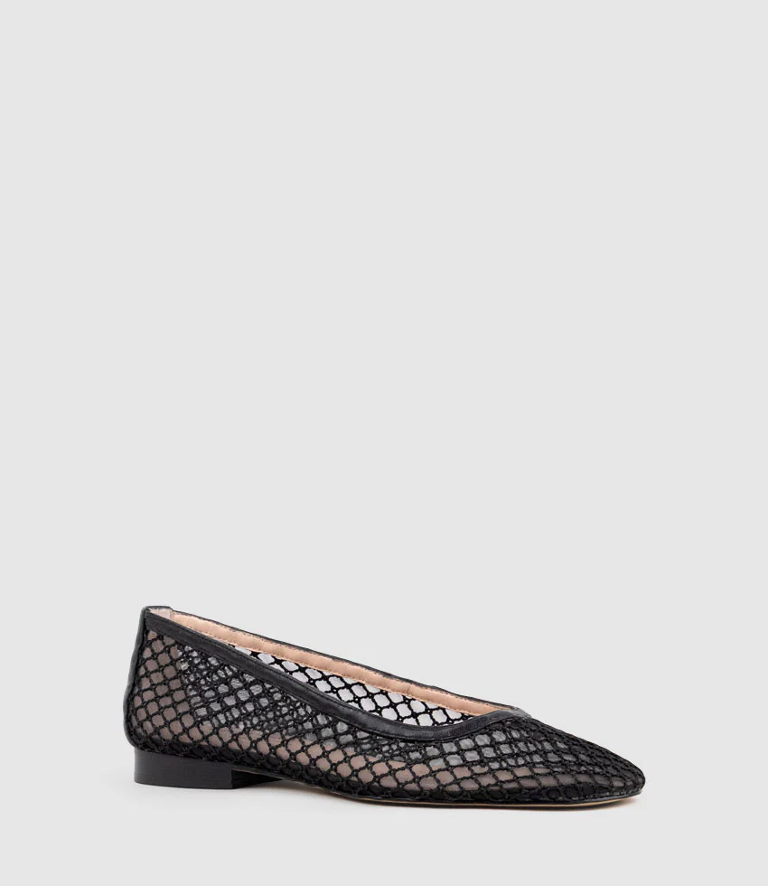 FIORA Bold Mesh Ballet in Black - Image 3