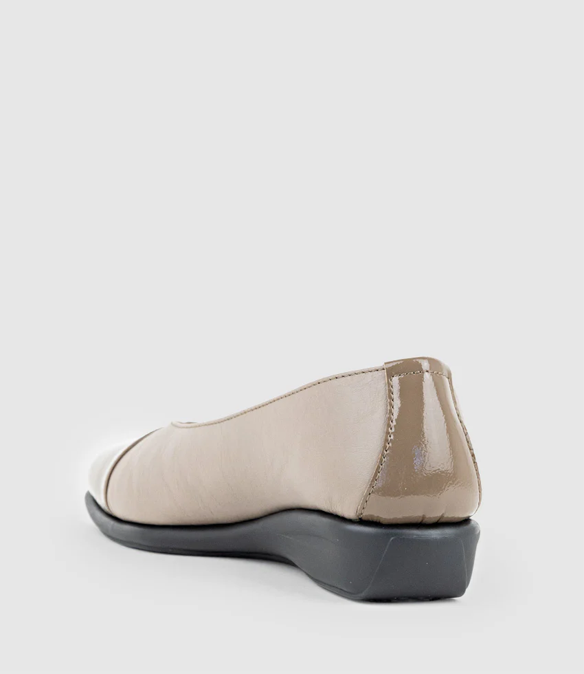 FRANKLY Cap Toe Comfort Ballet in Taupe - Image 5