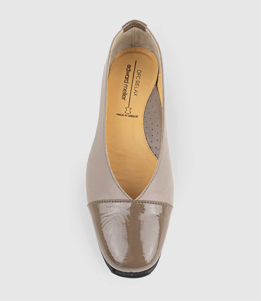 FRANKLY Cap Toe Comfort Ballet in Taupe - Image 6