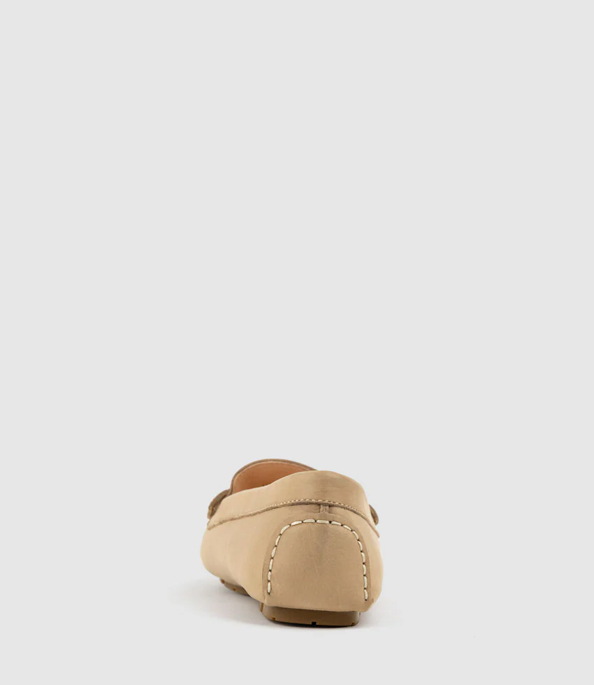 GRACEY Driving Moccasin in Natural Calf - Image 4