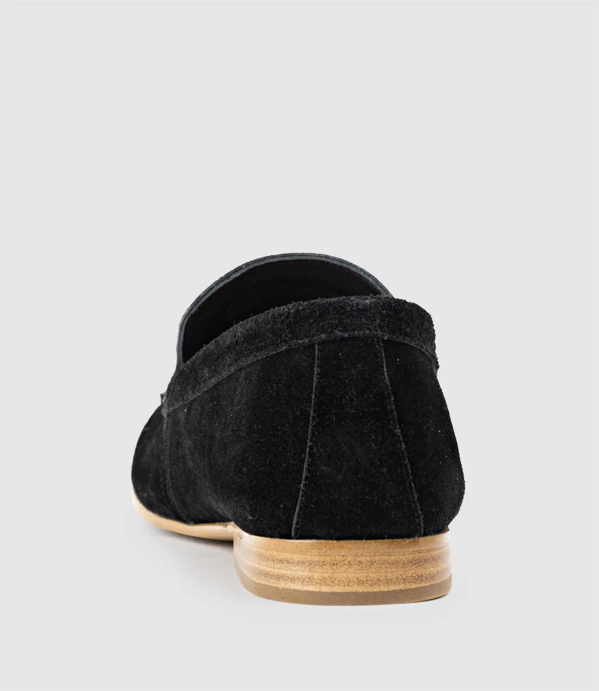 HALT Stitched Loafer in Black Suede - Image 4