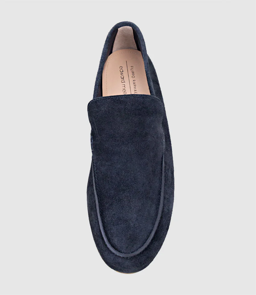 HALT Stitched Loafer in Navy Suede - Image 4
