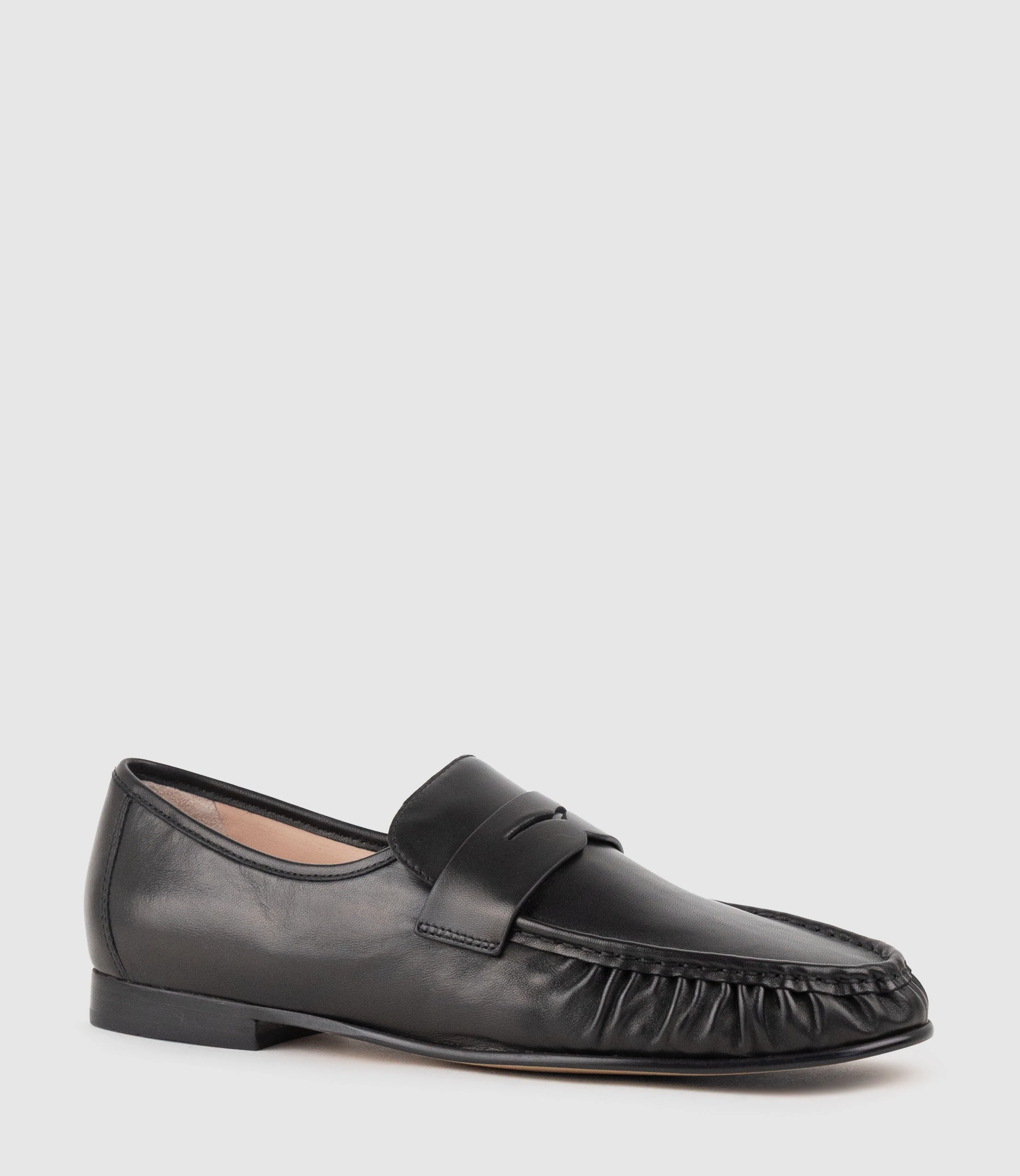 HYPER Ruched Moccasin in Black - Image 3