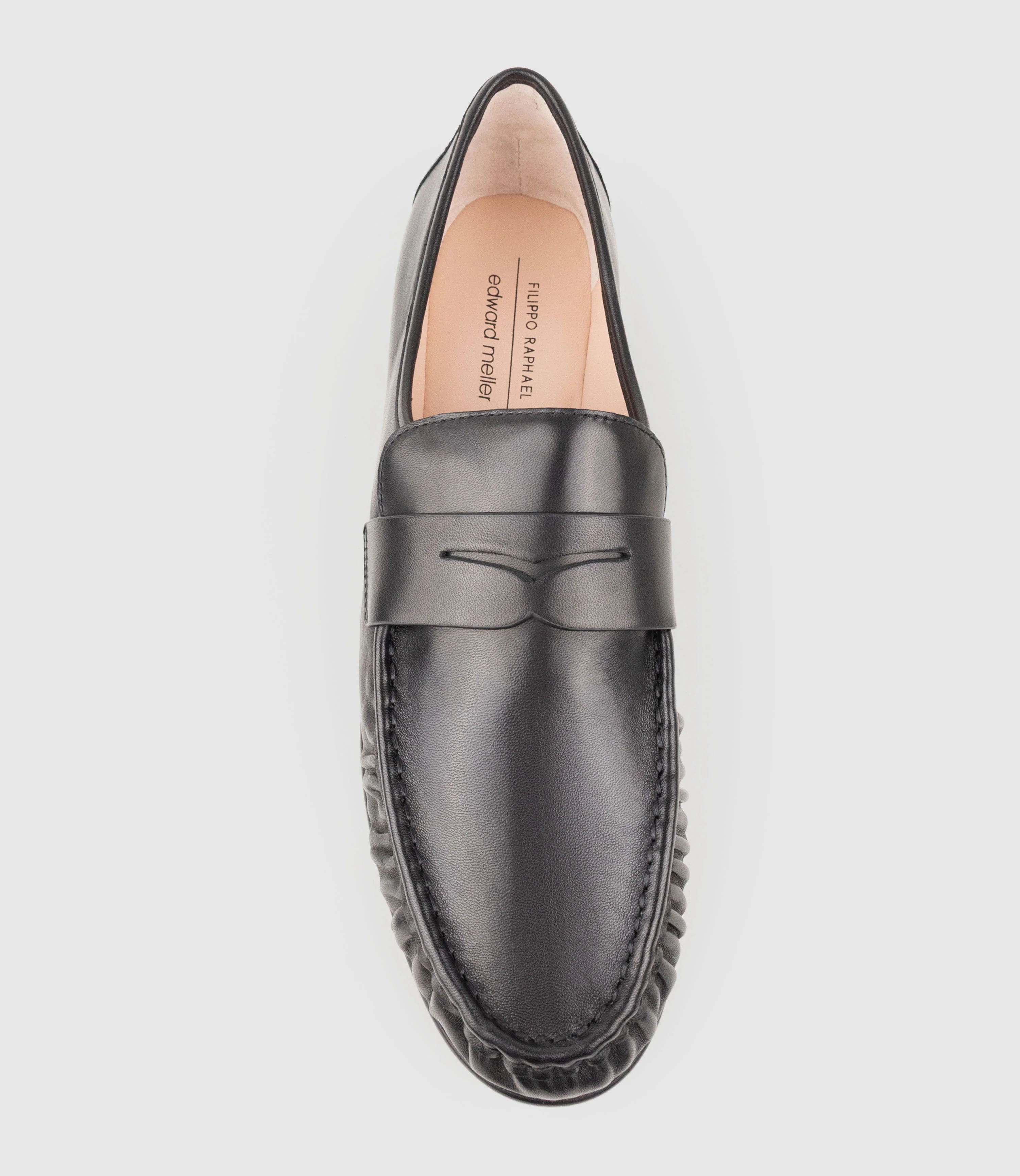 HYPER Ruched Moccasin in Black - Image 5