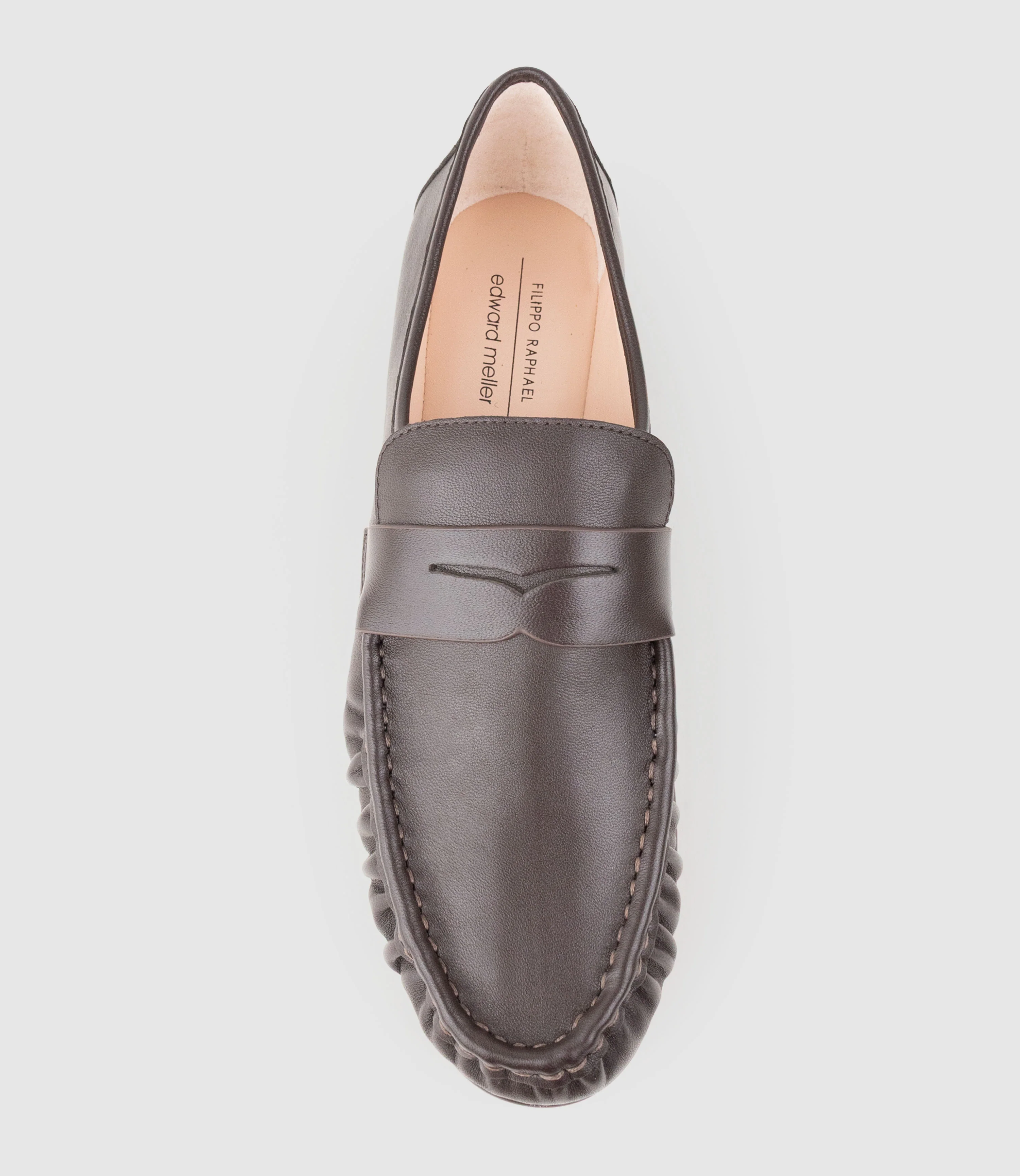 HYPER Ruched Moccasin in Chocolate - Image 4