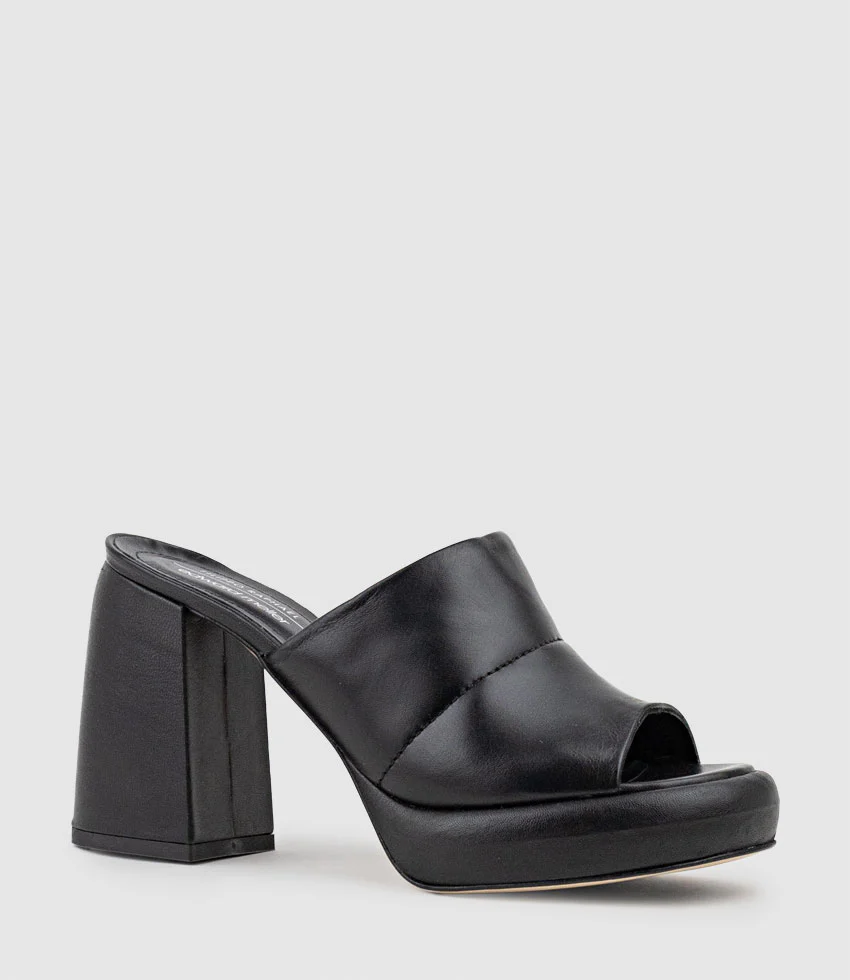 ILLIAN95 Platform Slide in Black - Image 2