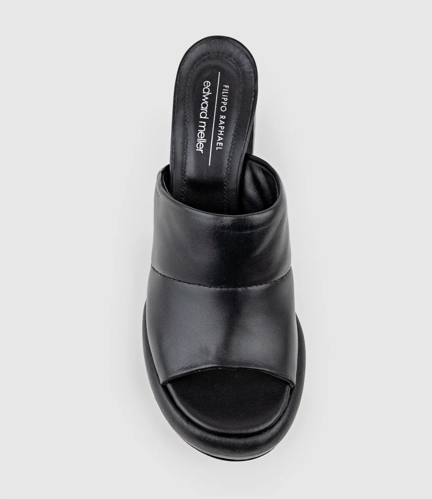 ILLIAN95 Platform Slide in Black - Image 4