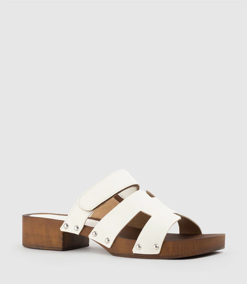 IRANA Clog Style Slide in White - Image 3