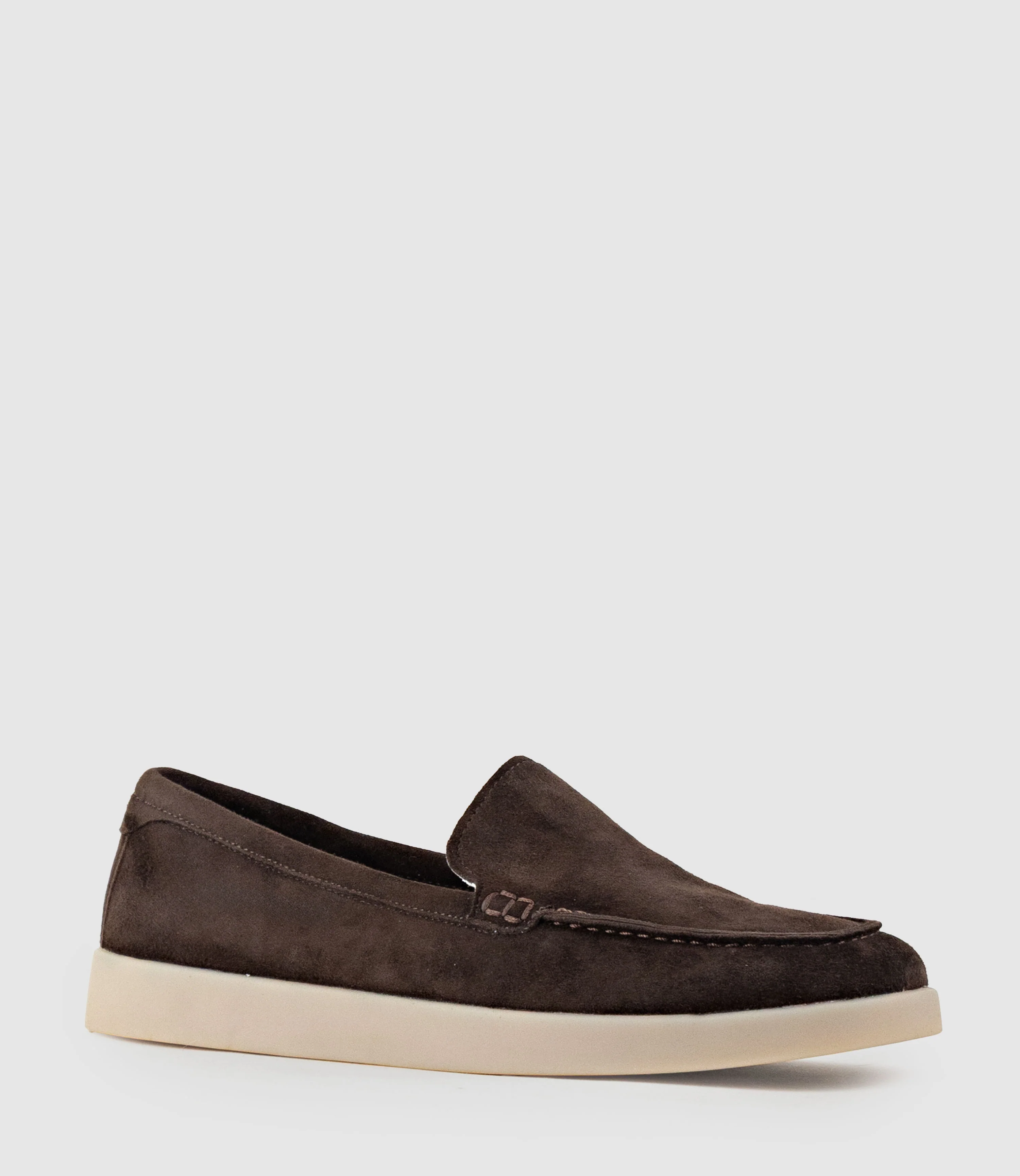 JAVA Slip On in Chocolate Suede - Image 2