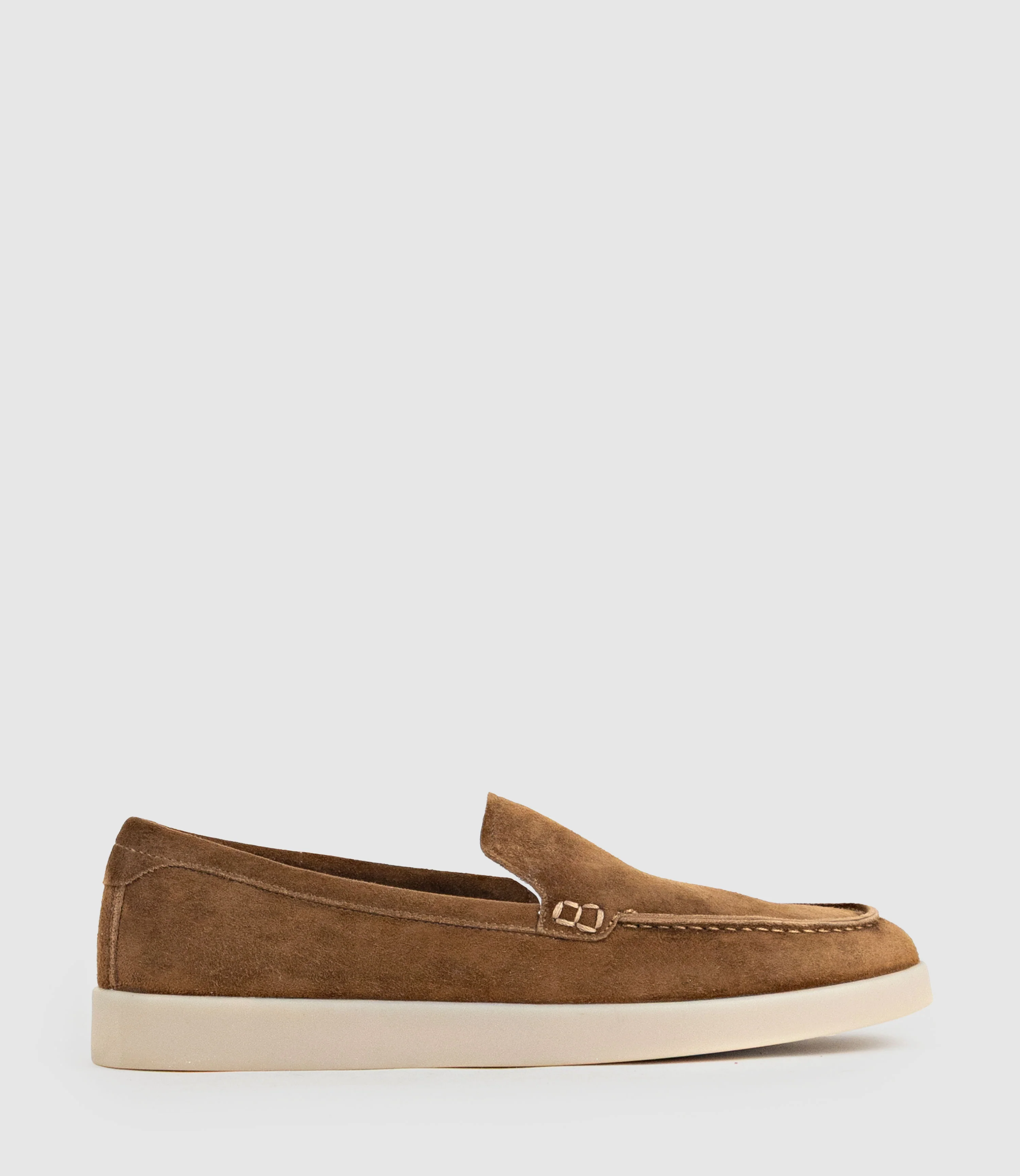 JAVA Slip On in Tan Suede