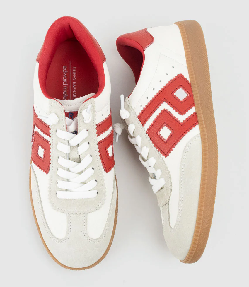 JESTER Sneaker in Red Combo - Image 5