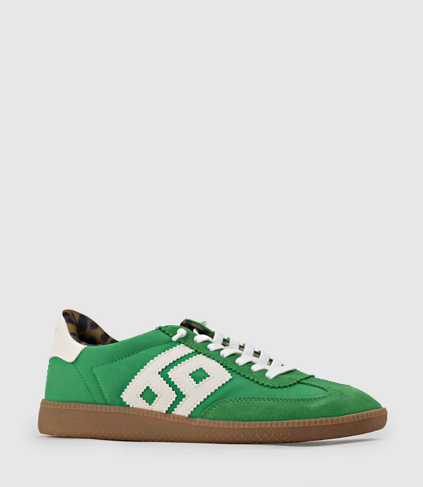JESTER Sneaker in Solid Green Combo - Image 2