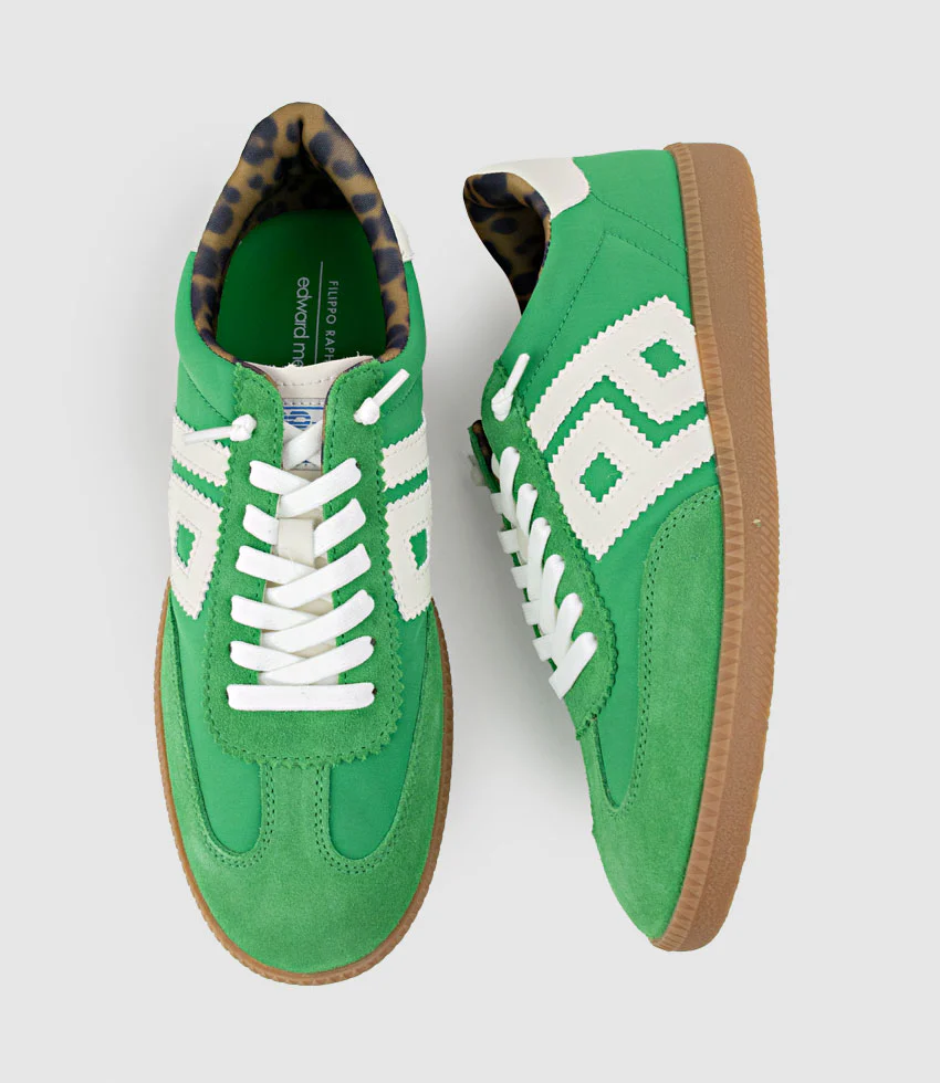 JESTER Sneaker in Solid Green Combo - Image 4