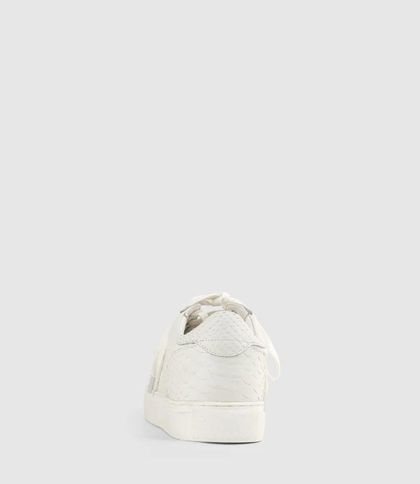 JONES Retro Sneaker in White Snake Print - Image 5