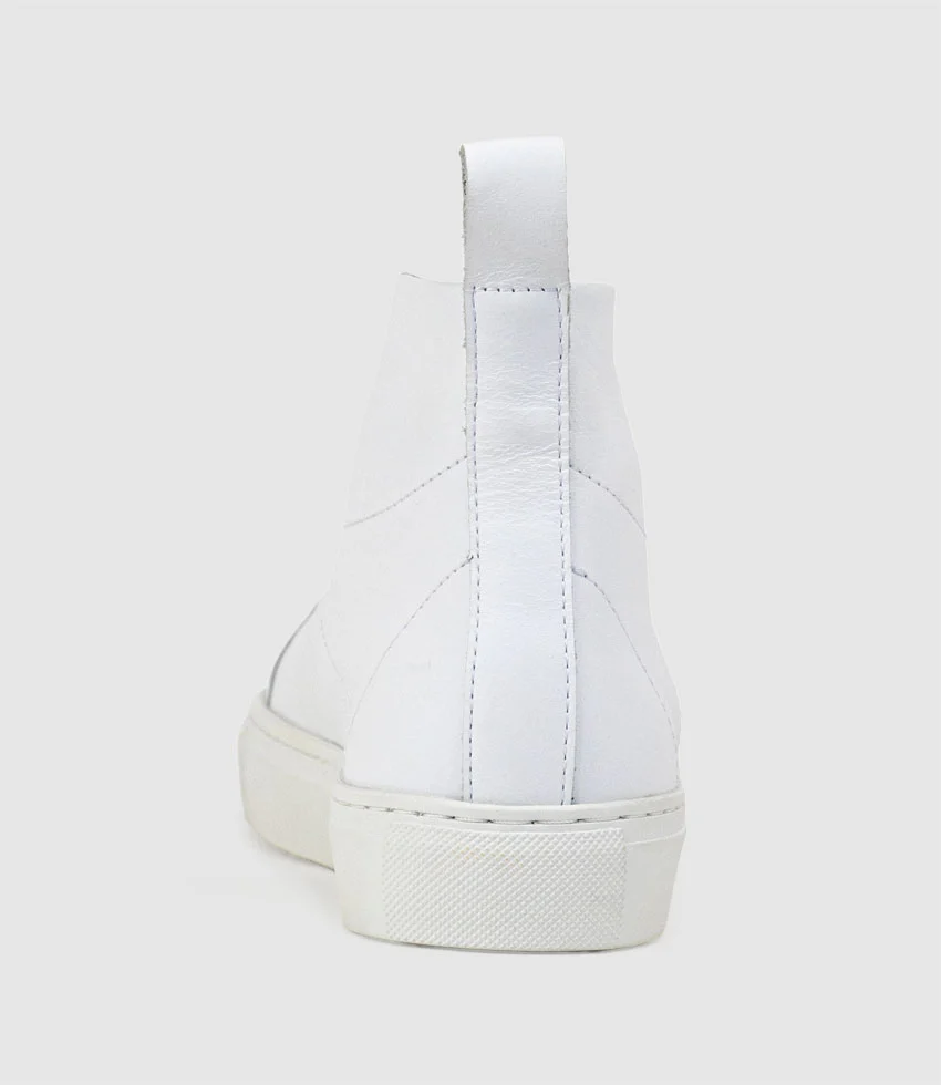 JOSEF High Top Sneaker in White - Image 3