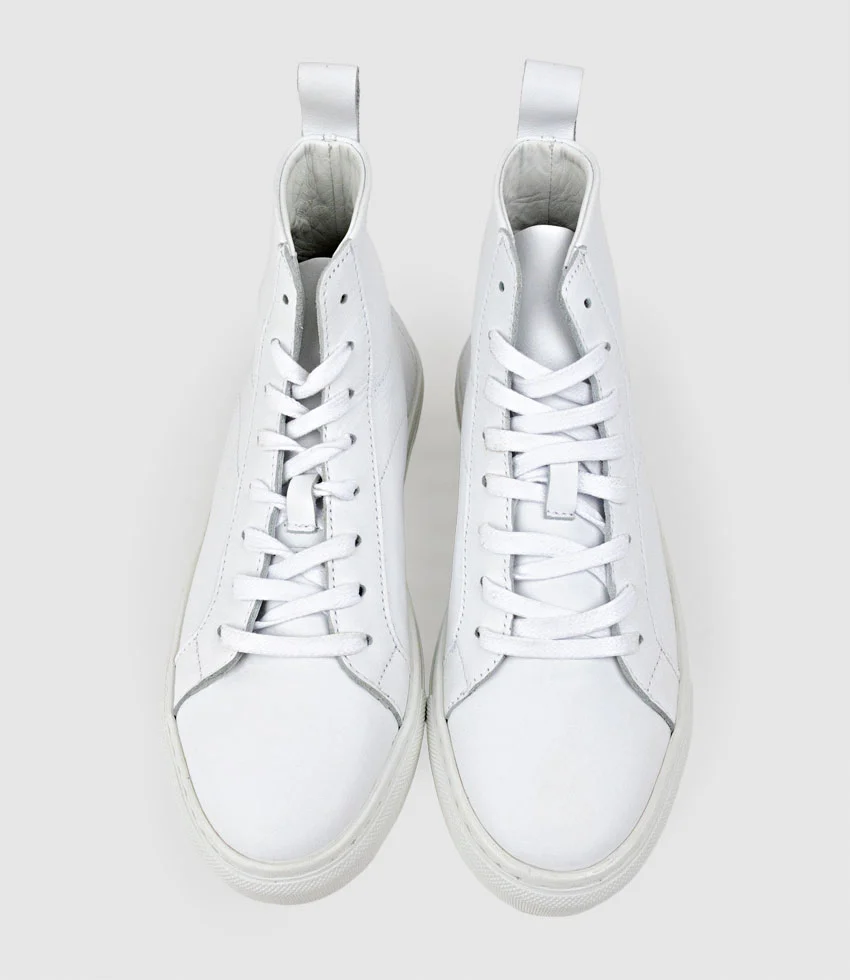 JOSEF High Top Sneaker in White - Image 4